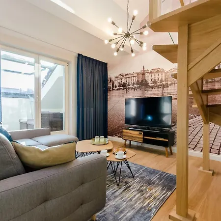 Appartamento Kazimierz Penthouse With Private Terrace Cracovia Esterno foto